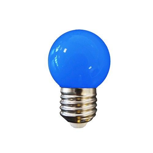Bombilla LED Esférica E27 1W 80lm Luz Azul EDM