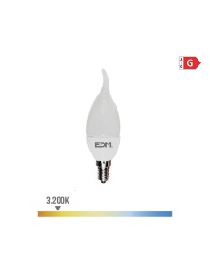 Bombilla LED Vela E14 5W 400lm 3200K Luz Cálida EDM