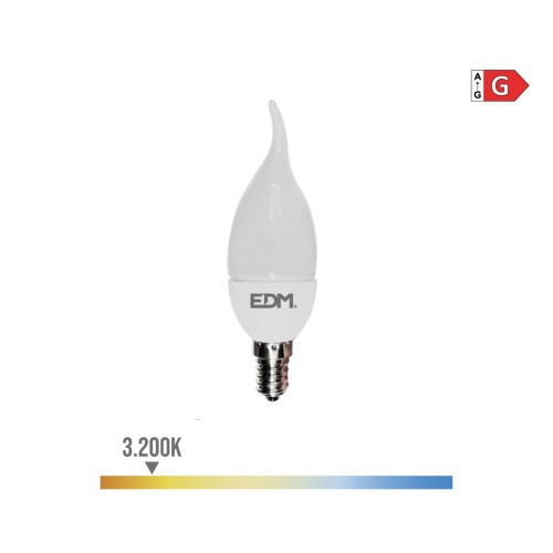 Bombilla LED Vela E14 5W 400lm 3200K Luz Cálida EDM