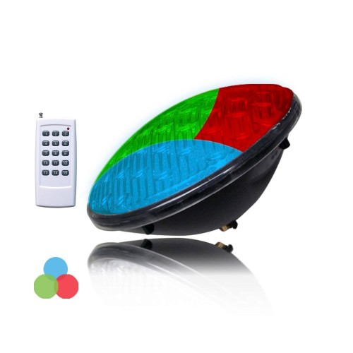 Bombilla LED PAR56 9W 12V 500lm 252LEDs RGB IP68 Piscina EDM
