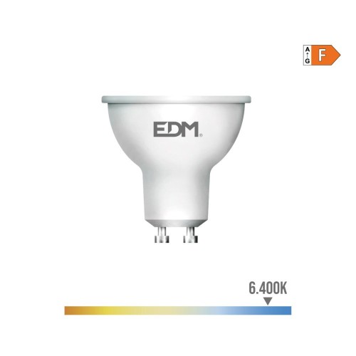 Bombilla LED Dicroica GU10 5W 450lm 6400K Luz Fría EDM
