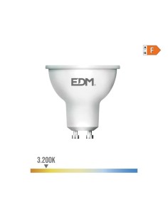 Bombilla LED Dicroica GU10 5W 450lm 3200K Luz Cálida EDM