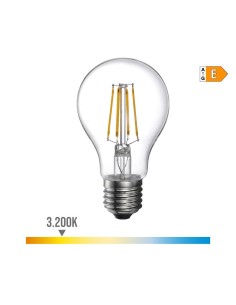Bombilla LED Filamento E27 4W 500lm 3200K Luz Cálida EDM