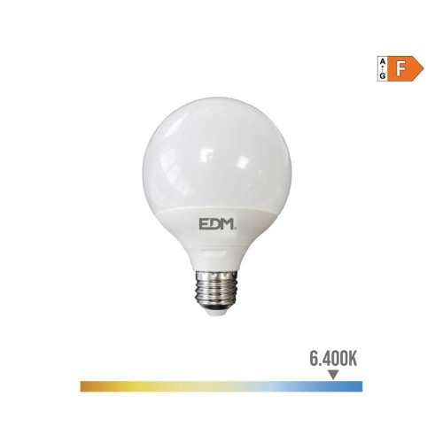 Bombilla LED Globo E27 10W 932lm 6400K Luz Fría EDM