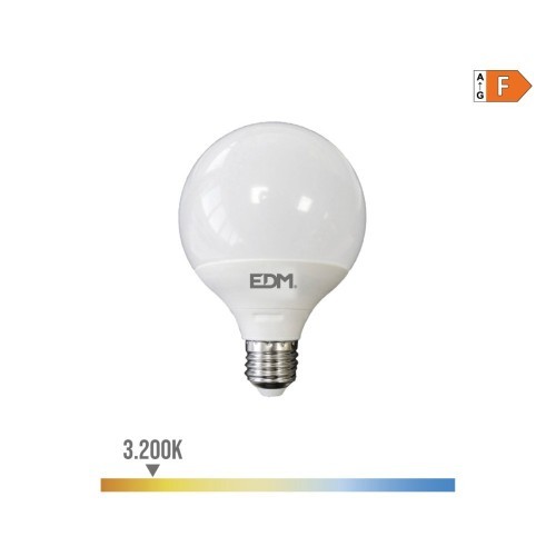Bombilla Globo LED E27 10W 932lm 3200K Luz Cálida EDM Bombilla Globo LED E27 10W 932lm 3200K Luz Cálida EDM
