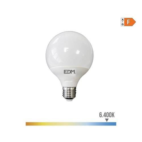 Bombilla Globo LED E27 15W 1521lm 6400K Luz Fría EDM