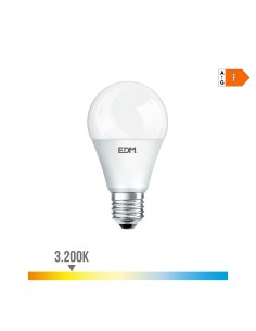Bombilla LED Standard 10W E27 12V 3200K Luz Cálida EDM