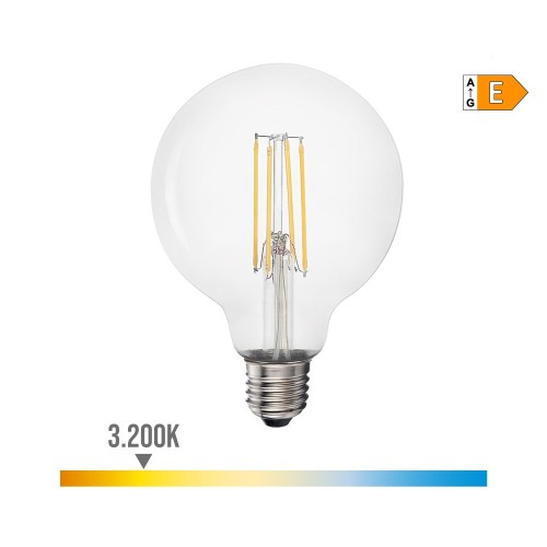 Bombilla Globo LED E27 6W 800lm 3200K Luz Cálida EDM