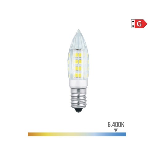 Bombilla Vela LED E14 3W 250lm 6400K Luz Fría EDM