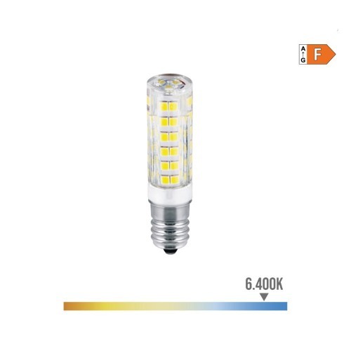 Bombilla Tubular LED E14 4.5W 450lm 6400K Luz Fría Pebetero EDM Bombilla Tubular LED E14 4.5W 450lm 6400K Luz Fría Pebetero EDM