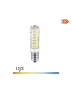 Bombilla Tubular LED E14 4.5W 450lm 3200K Luz Cálida Pebetero EDM