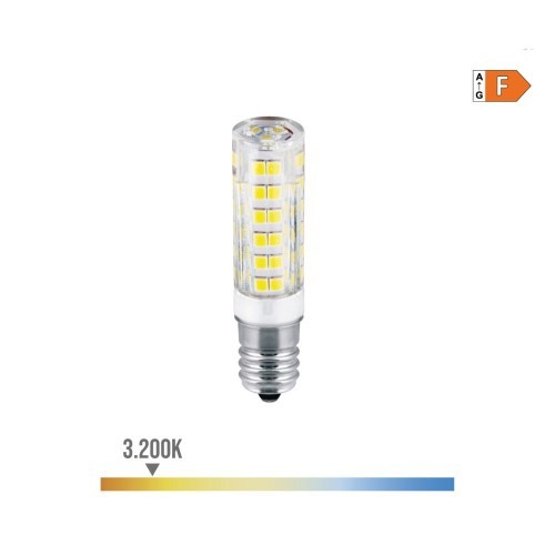 Bombilla Tubular LED E14 4.5W 450lm 3200K Luz Cálida Pebetero EDM