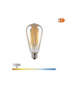 Bombilla Ovoide Cristal Vintage E27 6W 560lm 2000K Luz Cálida EDM