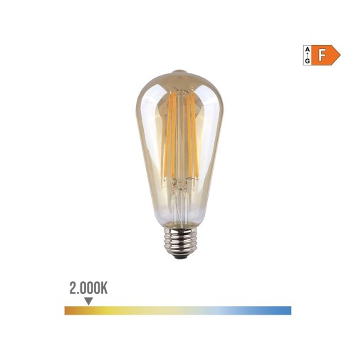 Bombilla Ovoide Cristal Vintage E27 6W 560lm 2000K Luz Cálida EDM
