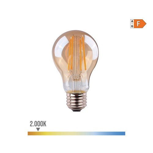 Bombilla Cristal Vintage E27 6W 560lm 2000K Luz Cálida EDM