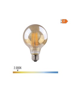 Bombilla Globo Cristal 8x12cm E27 8W 2000K Luz Cálida EDM