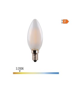 Bombilla Vela Cristal Mate E14 4.5W 470lm 3200K Luz Cálida EDM