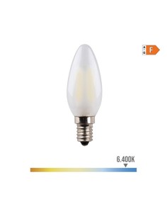 Bombilla Vela Cristal Mate E14 4.5W 470lm 6400K Luz Fría EDM