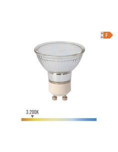 Bombilla Dicroica Cristal GU10 5W 400lm 3200K Luz Cálida EDM