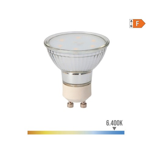 Bombilla Dicroica Cristal GU10 5W 400lm 6400K Luz Fría EDM