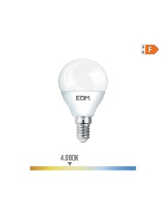 Bombilla LED Esférica E14 7W 600lm 4000K Luz Neutra EDM