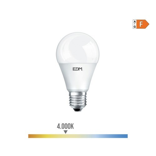 Bombilla LED Standard E27 15W 1521lm 4000K Luz Neutra EDM Bombilla LED Standard E27 15W 1521lm 4000K Luz Neutra EDM