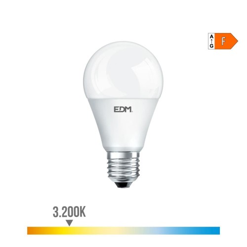 Bombilla LED E27 17W 1800lm 3200K Luz Cálida EDM