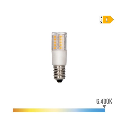 Bombilla LED Tubular E14 5.5W 700lm 6400K Luz Fría Pebetero EDM