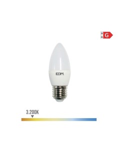 Bombilla LED Vela E27 5W 400lm 3200K Luz Cálida EDM