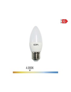 Bombilla LED Vela E27 5W 400lm 4000K Luz Neutra EDM