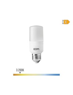 Bombilla LED Tubular E27 10W 1100lm Luz Cálida EDM