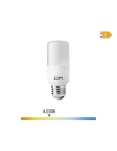 Bombilla LED Tubular E27 10W 1100lm 4000K Luz Neutra EDM