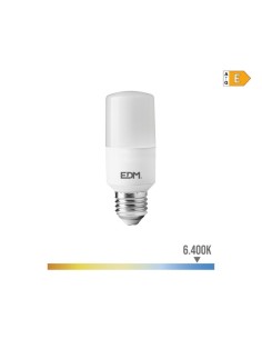 Bombilla LED Tubular E27 10W 1100lm 6400K Luz Fría EDM