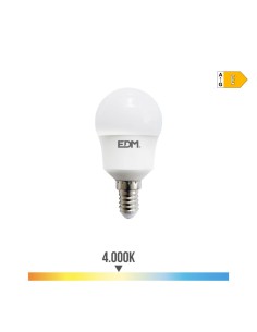 Bombilla LED Esférica E14 8.5W 950lm 4000K Luz Neutra EDM