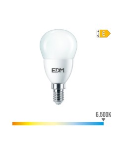 Bombilla LED Esférica E14 7W 806lm 6500K Luz Fría EDM