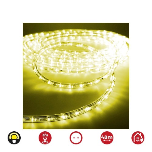 Tubo LED Flexible PVC 48m 36LED/m IP44 1.75W/m Luz Amarilla Flexiled
