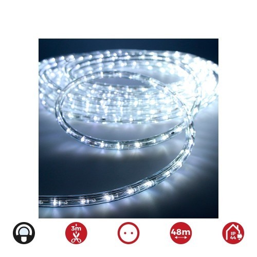 Tubo LED Flexible PVC 48m 36LED/m IP44 1.75W/m Luz Blanca Fría Flexilux Tubo LED Flexible PVC 48m 36LED/m IP44 1.75W/m Luz Blanca Fría Flexilux