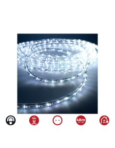 Tubo LED Flexible PVC 48m 30LED/m IP44 Luz Blanca Fría Flexilux