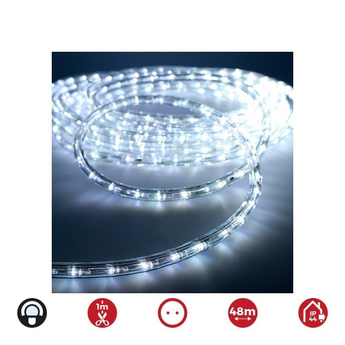 Tubo LED Flexible PVC 48m 30LED/m IP44 Luz Blanca Fría Flexilux
