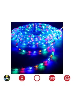 Tubo LED Flexible PVC 48m 30LED/m IP44 Multicolor Flexiled