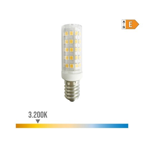 Bombilla LED Tubular 6.5W E14 800lm 3200K Luz Cálida 220V Clase E EDM
