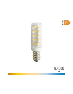 Bombilla LED Tubular 6.5W E14 800lm 6400K Luz Fría 220V Clase E EDM