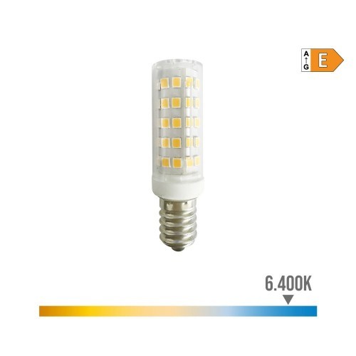 Bombilla LED Tubular 6.5W E14 800lm 6400K Luz Fría 220V Clase E EDM Bombilla LED Tubular 6.5W E14 800lm 6400K Luz Fría 220V Clase E EDM