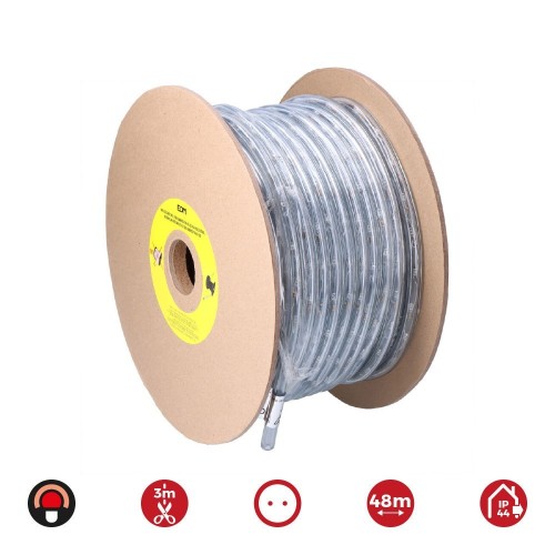 Tubo LED Flexible PVC 48m 36LED/m 1.75W/m Luz Roja Flexilux