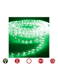 Tubo LED Flexible PVC 2 Vías 48m 36LED/m 1.75W/m Luz Verde Flexiled