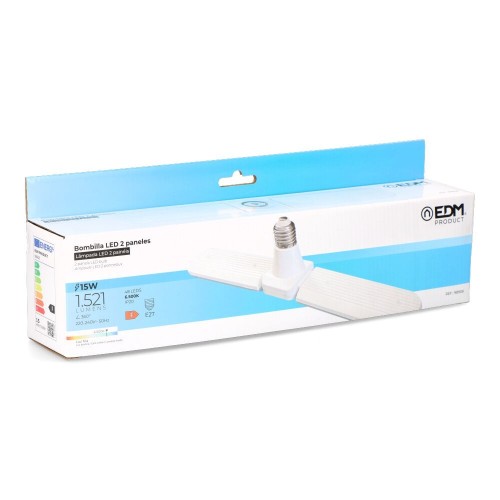 Bombilla LED Multidireccional 48LED 15W 1521lm 6500K Luz Fría E27 EDM