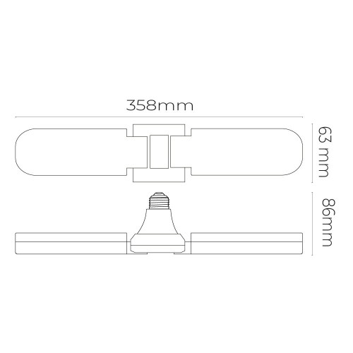 Bombilla LED Multidireccional 48LED 15W 1521lm 6500K Luz Fría E27 EDM