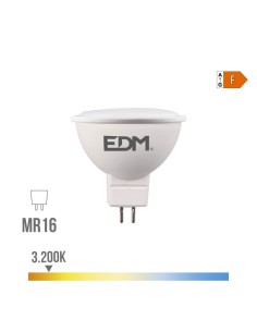 Bombilla Dicroica LED 8W MR16 780lm 3200K Luz Cálida Clase F EDM