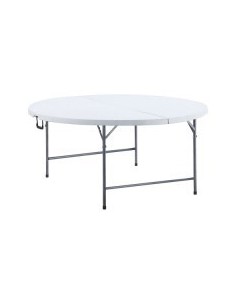 MESA REDONDA PLEGABLE, 180 x 74 cm EDM