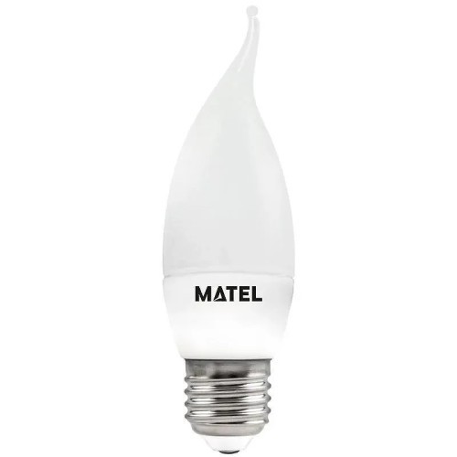 Bombilla LED vela flama E27 6W (Fría, Cálida) - 1